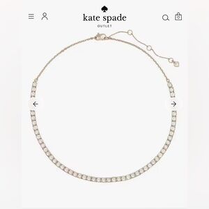 Kate Spade Silver Crystal Necklace